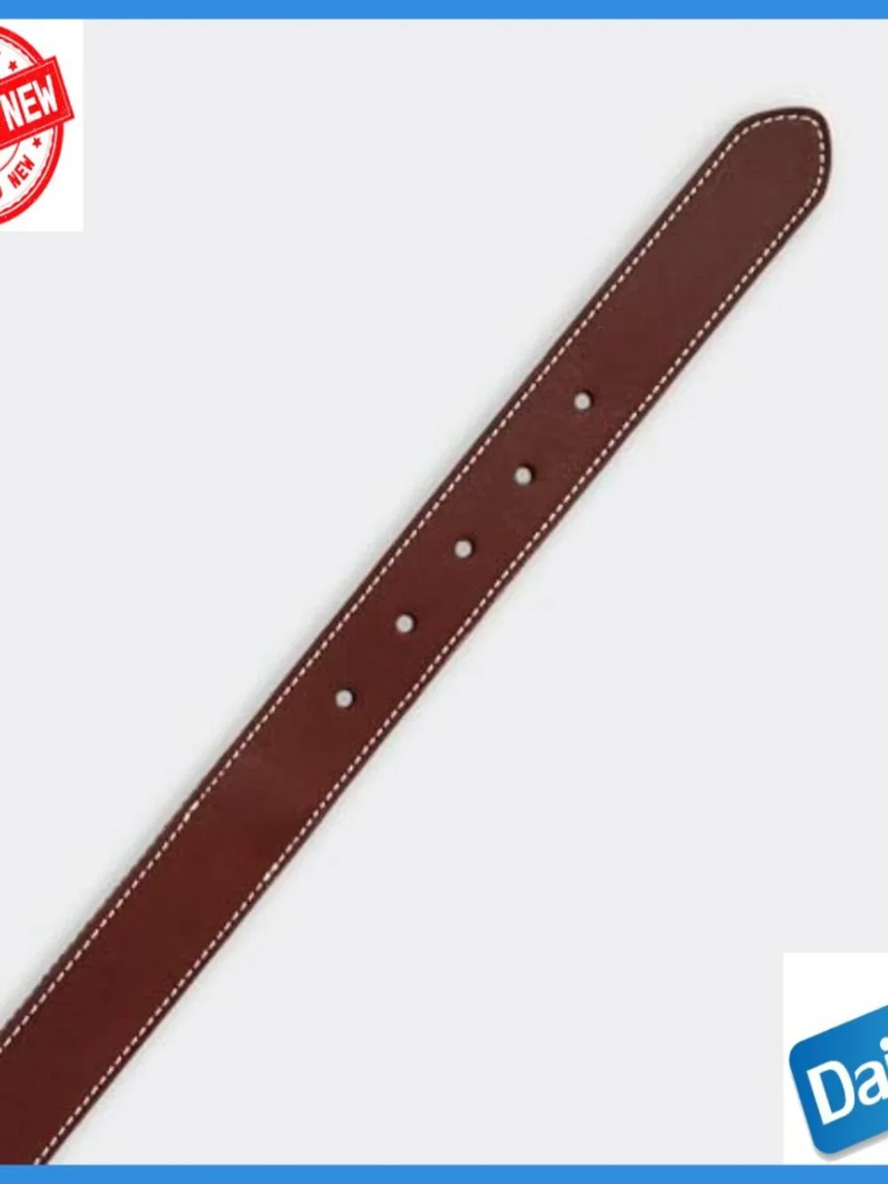 Reversible Leather Belt, Italian Leather Canvas Blend, Slim Fit Youth Size